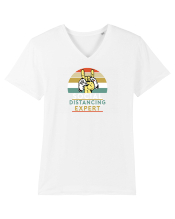 Social Distancing Expert White