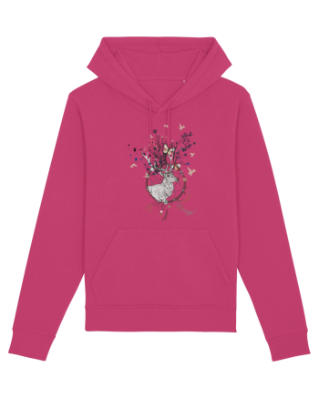 Cerb Floral in Dreamcatcher Natural Raspberry
