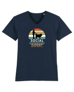 Social Tibetan Mastiff Tricou mânecă scurtă guler V Bărbat Presenter