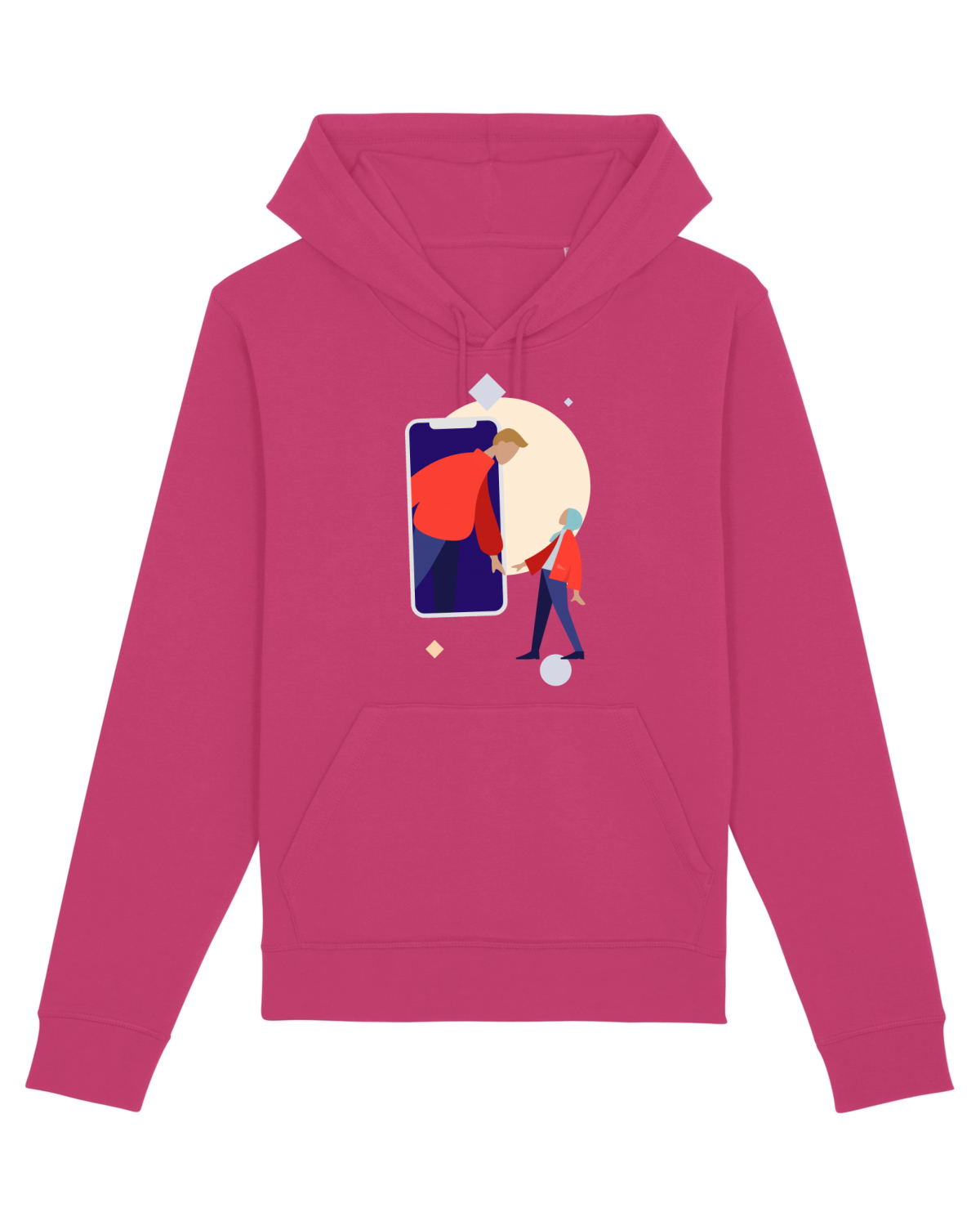 Hanorac Unisex Drummer Raspberry