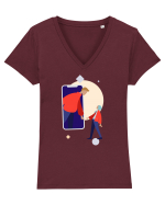 Online Dating Tricou mânecă scurtă guler V Damă Evoker