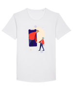 Online Dating Tricou mânecă scurtă guler larg Bărbat Skater