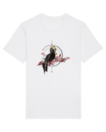 Pasăre cu Natura Roșu Tricou mânecă scurtă Unisex Rocker