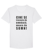 Dimineața Tricou mânecă scurtă guler larg Bărbat Skater