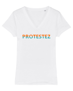 Protestez Tricou mânecă scurtă guler V Damă Evoker