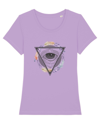 Ochi în Triunghi cu Pene Lavender Dawn