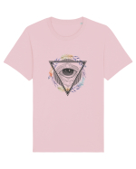 Ochi în Triunghi cu Pene Tricou mânecă scurtă Unisex Rocker