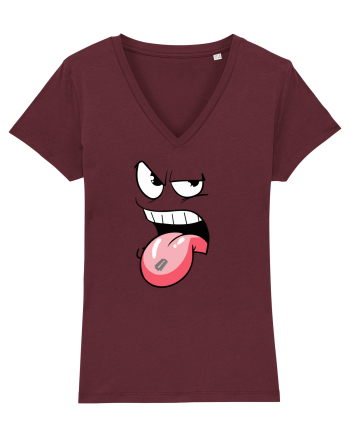 sharp tongue Burgundy