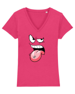 sharp tongue Tricou mânecă scurtă guler V Damă Evoker