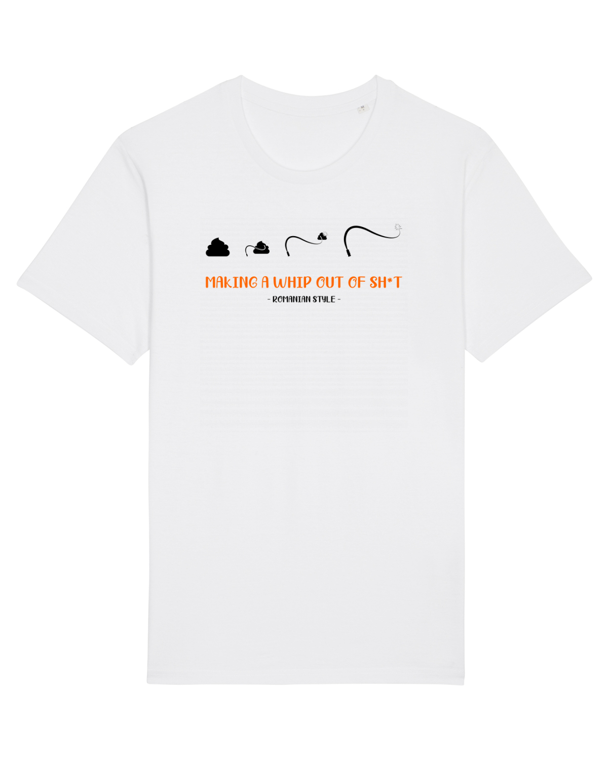 Tricou mânecă scurtă Unisex Rocker White