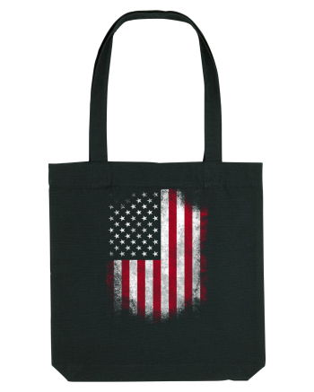 USA Flag Black