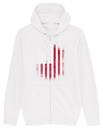 USA Flag White