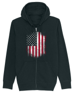 USA Flag Hanorac cu fermoar Unisex Connector