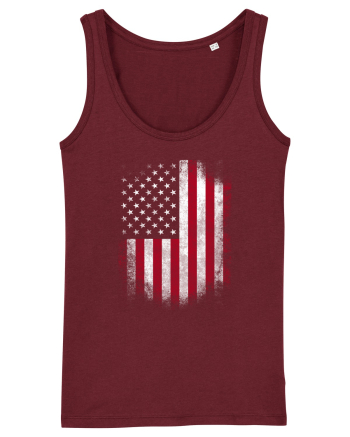 USA Flag Burgundy