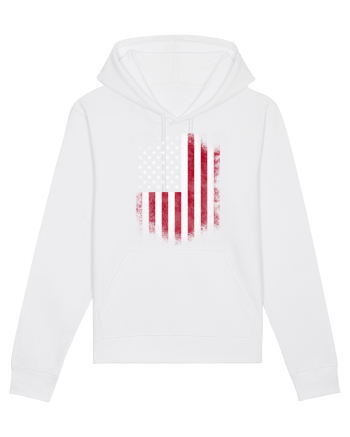 USA Flag White