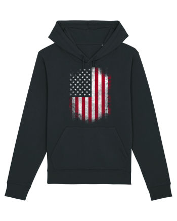USA Flag Black