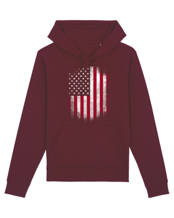 USA Flag Burgundy