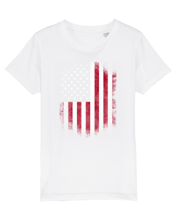 USA Flag White