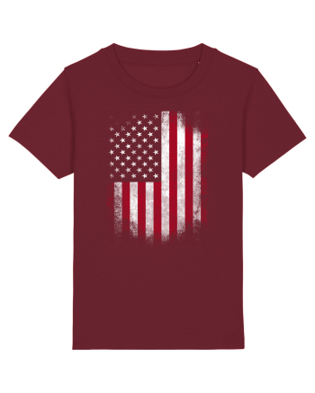 USA Flag Burgundy