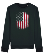 USA Flag Bluză mânecă lungă Unisex Rise