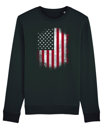 USA Flag Black