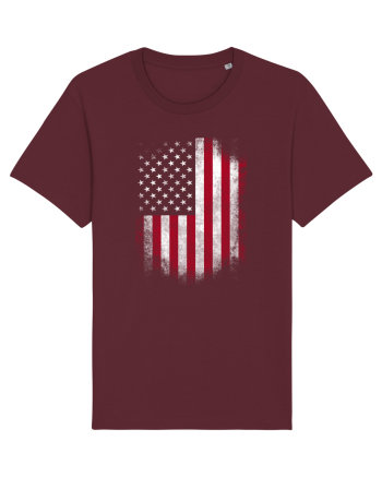 USA Flag Burgundy