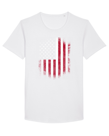 USA Flag White