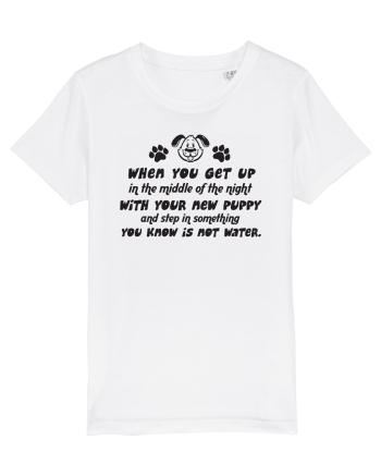 New puppy poop White