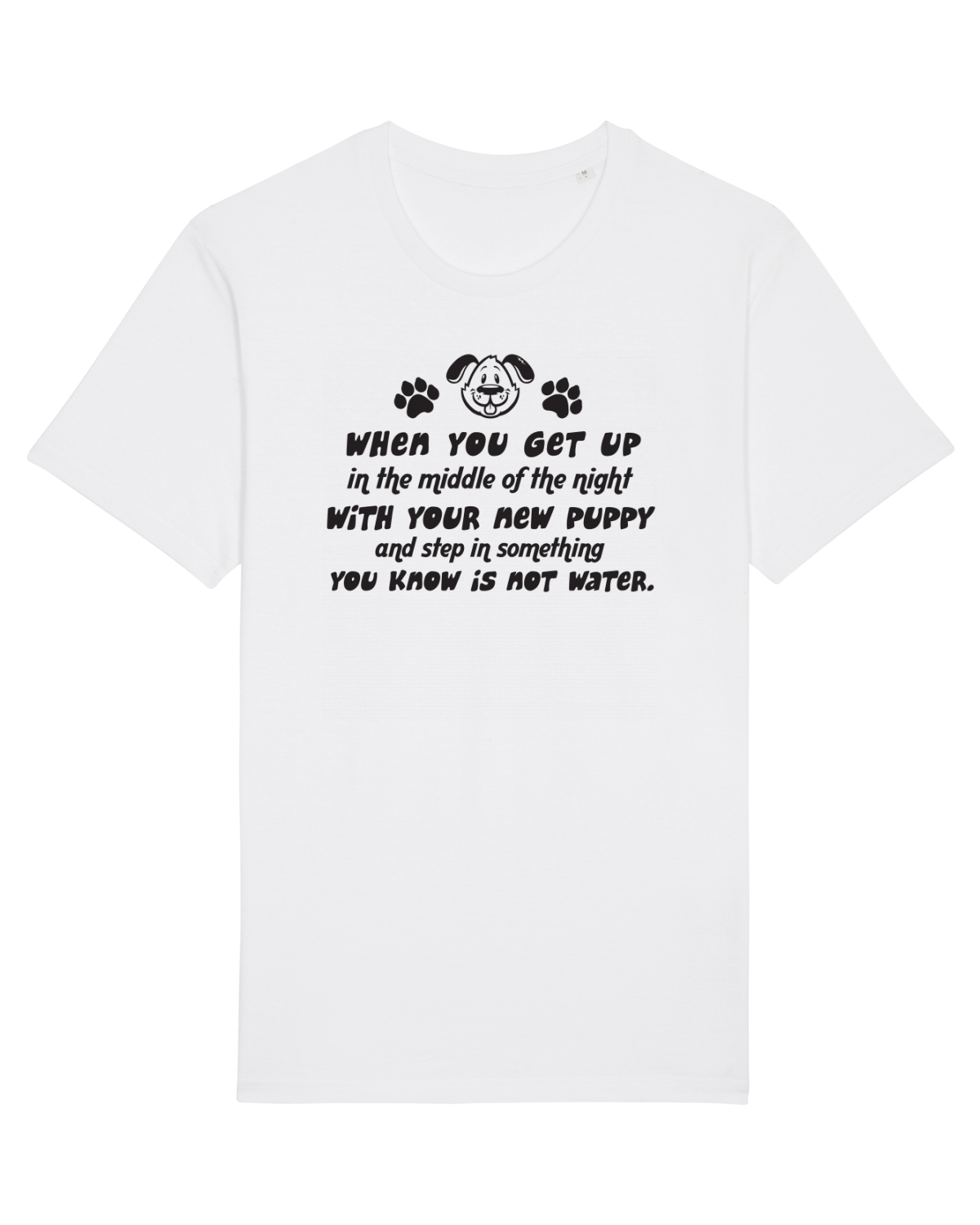 Tricou mânecă scurtă Unisex Rocker White