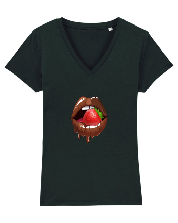 Chocolate strawberry lips Black