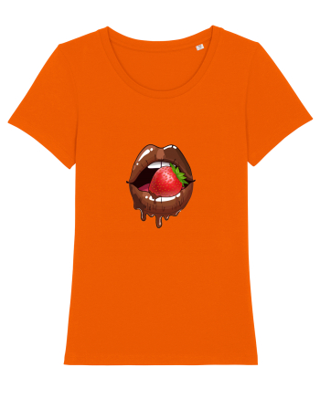 Chocolate strawberry lips Bright Orange