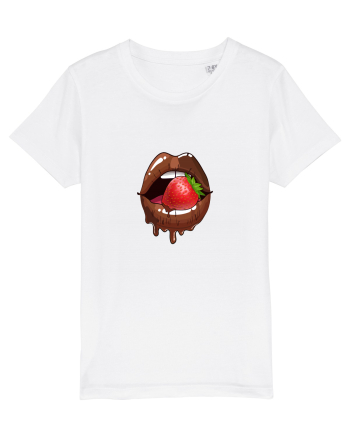 Chocolate strawberry lips White
