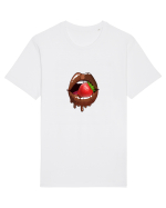 Chocolate strawberry lips Tricou mânecă scurtă Unisex Rocker