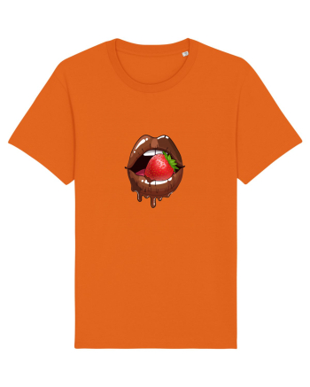Chocolate strawberry lips Bright Orange