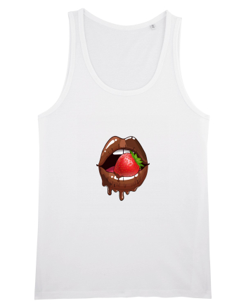 Chocolate strawberry lips White