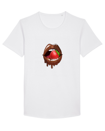 Chocolate strawberry lips White