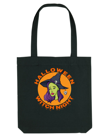 Halloween Witch Night Green Face Witch Black