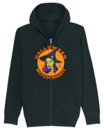 Halloween Witch Night Green Face Witch Hanorac cu fermoar Unisex Connector