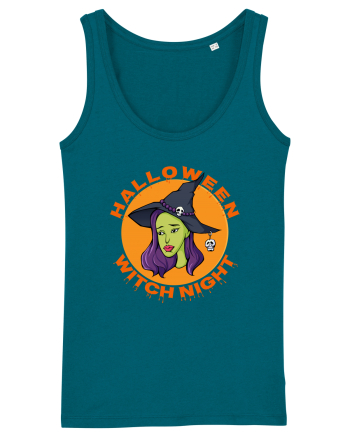 Halloween Witch Night Green Face Witch Ocean Depth