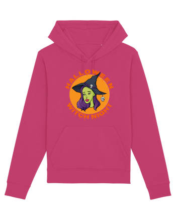 Halloween Witch Night Green Face Witch Raspberry