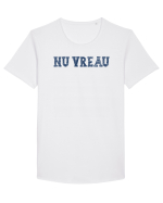 NU VREAU Tricou mânecă scurtă guler larg Bărbat Skater