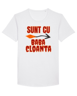 Sunt cu Baba Cloanta Tricou mânecă scurtă guler larg Bărbat Skater