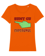 Sunt cu Capcaunul Tricou mânecă scurtă guler larg fitted Damă Expresser