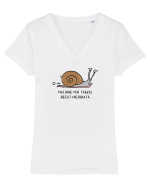 Mai bine mai târziu decât niciodată Tricou mânecă scurtă guler V Damă Evoker