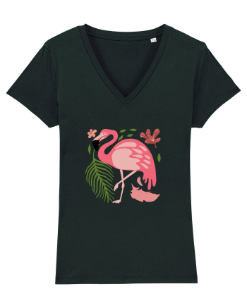 Pink Flamingo Black
