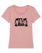 Meet Me At The Bar Tricou mânecă scurtă guler larg fitted Damă Expresser