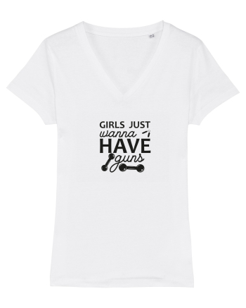 Girls Just Wanna Have Guns White