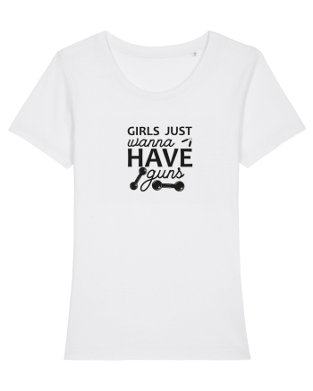 Girls Just Wanna Have Guns White
