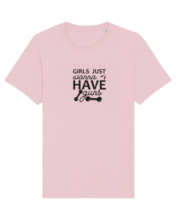Girls Just Wanna Have Guns Cotton Pink