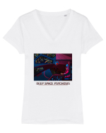 Deep Space Psychosis Tricou mânecă scurtă guler V Damă Evoker